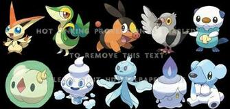 Pokemon Cubchoo Victini Pidove Oshawott