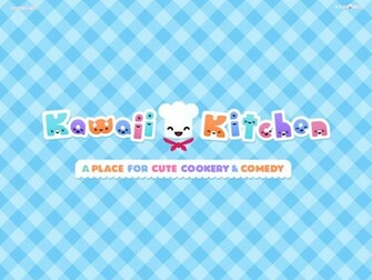 Kawaii Kitchen Wallpaper Cute Blue