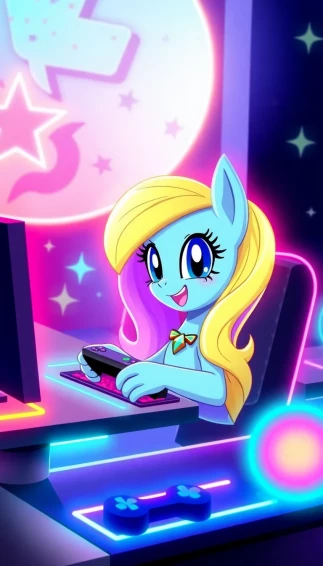 Mlp Gamer Luna Wallpaper