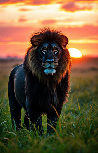 Black Lion HD Wallpaper
