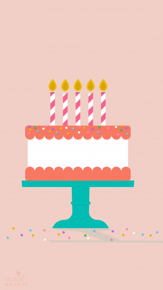 July BirtHDay Cake Calendar Wallpaper Sarah Hearts