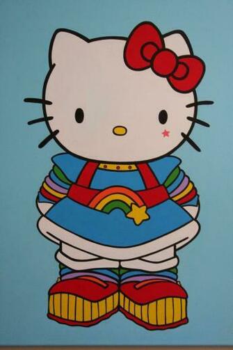 Hello Kitty As Rainbow Brite By Ignaciosalinas