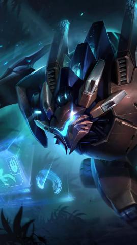 Rengar Mecha Skin Wallpaper iPhone Phone 4k 9611e