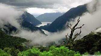 Mountains Landscape Wallpaper Cloudy Weather