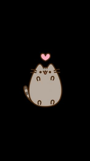 Wallpaper iPhone Cute Pusheen Nyan Cat Gif