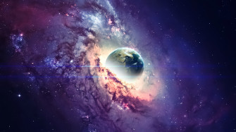 Black Hole Planet Space Stars Digital Art 8k Wallpaper