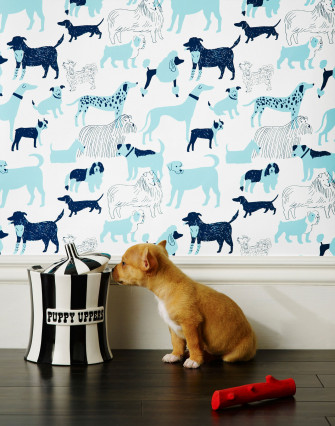 Dog Park Wallpaper By Julia Rothman