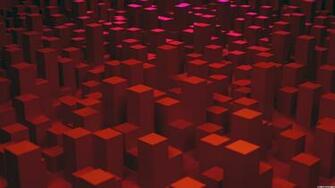 3d Cube Red Abstract Wallpaper Desktop Background