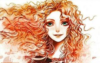 Cartoons Wallpaper Brave Merida Drawing