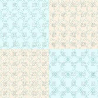 Geometric Seamless Background Blue And Beige