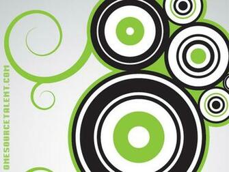 Green Circle Wallpaper One Source Talent Stock Photos