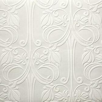 Wallpaper In White With Vinyl Finish By The B Q Selection Of