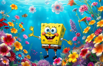 Spongebob Flower Background