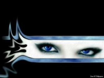 Blue Eyes Bits And Pieces Wallpaper