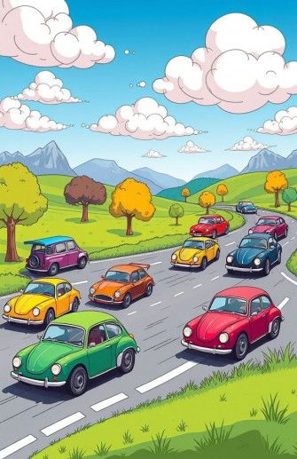 Wallpaper Cars Cartoon