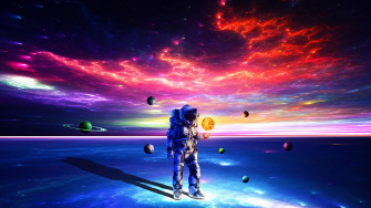 Astronaut Aesthetic Wallpaper 4k For Desktop Laptop Pc