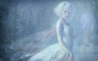Winter Fairy Wallpaper Desktop Background Hivewallpaper