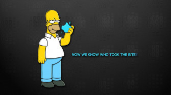 Bart Simpson Eating Apple Really Funny Picture