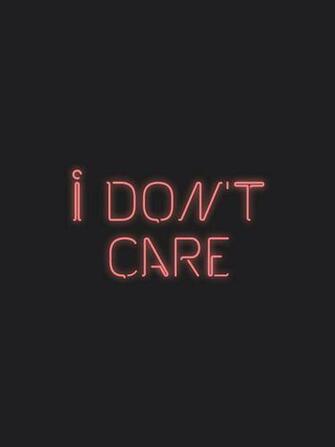 Cool Hipster I Dont Care Indie Neon Pastel Retro