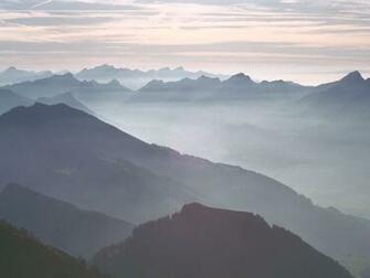 Fog Morning Mountains Sunrise Wallpaper Hq
