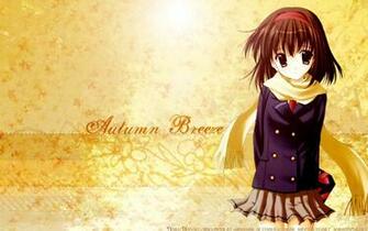 Wallpaper Other Anime Autumn Girls