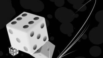 Black Abstract Dice Wallpaper