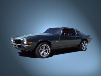 Camaro Ss Wallpaper Grey Sport Coupe Left Front
