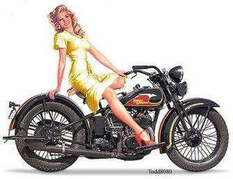 Vintage Pin Up Harley Davidson Army HD Wallpaper Deto Forum