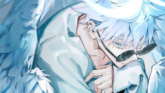 Jujutsu Kaisen Satoru Gojo Angel Wallpaper iPhone Phone 4k 6190e