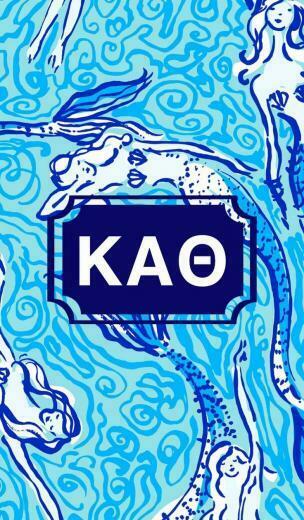 Kappa Alpha Theta Monogram Background Love