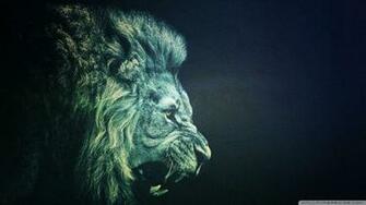 Lion Roaring Wallpaper