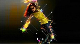 Women Music Dance Hip Hop Urban Females Manipulation Wallpaper
