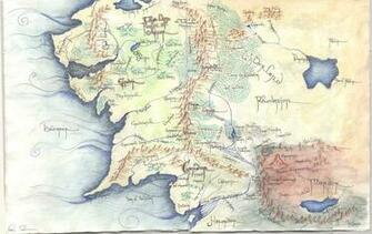 Map Of Middle Earth Wallpaper