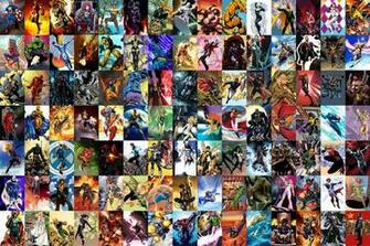 Marvel Cover Collage Computer Wallpaper Desktop Background
