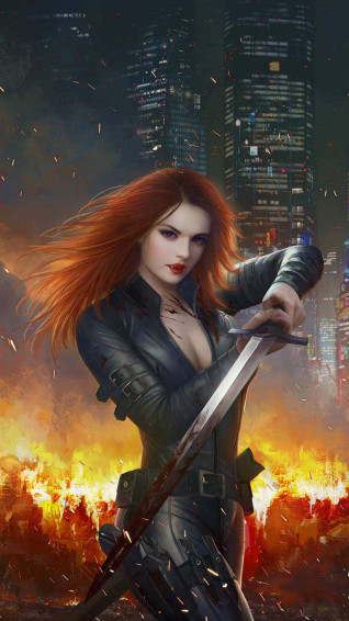 Get Your Hands On The Black Widow iPhone Wallpaper