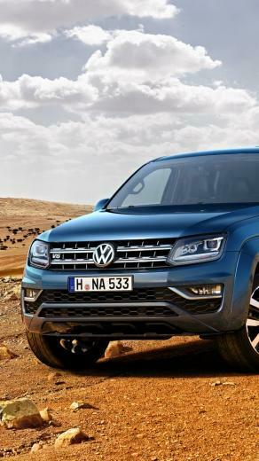 Wallpaper Volkswagen Amarok Double Cab Aventura Pick Up Blue
