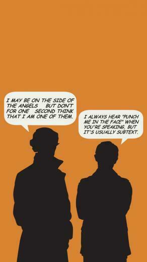 Sherlock iPhone Lockscreen Wallpaper On