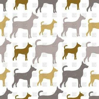 Dog Silhouettes Seamless Background Background Textures Abstract