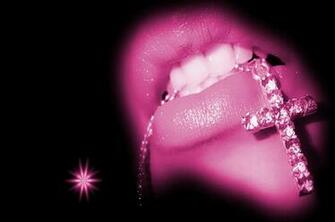 Pink Lips Wallpaper