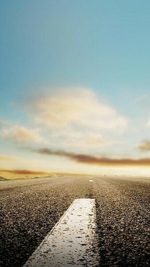 Nature Horizon Roads iPhone Wallpaper The Wondrous Pics