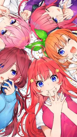 Miku Ichika Nino Yotsuba Itsuki Nakano The Quintessential