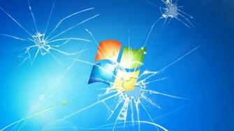 Broken Glass Windows Wallpaper