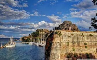 Greece Sky Coast Corfu Clouds 4k HD Desktop Wallpaper For