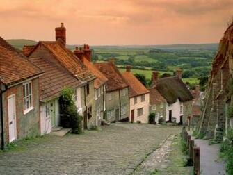 Gold Hill Cottages Shaftesbury England Screensaver Screensavers
