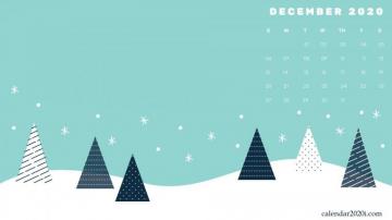 December Desktop Calendar In Wallpaper