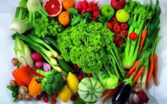 Original Wallpaper Fruit And Vegetable Mix