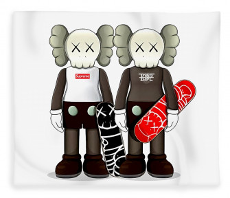 Kaws Supdope Fleece Blanket By Quang Hien Le Fine Art America