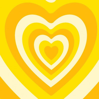 Y2k Heart Yellow Shades Wallpaper