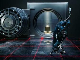Safe Vault Cow Jump Spy Laser Wtf Wallpaper Background