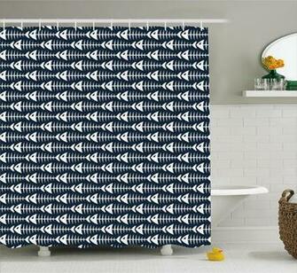 Brayden Studio Kaylynn Fish Bone Skeleton Spine Single Shower